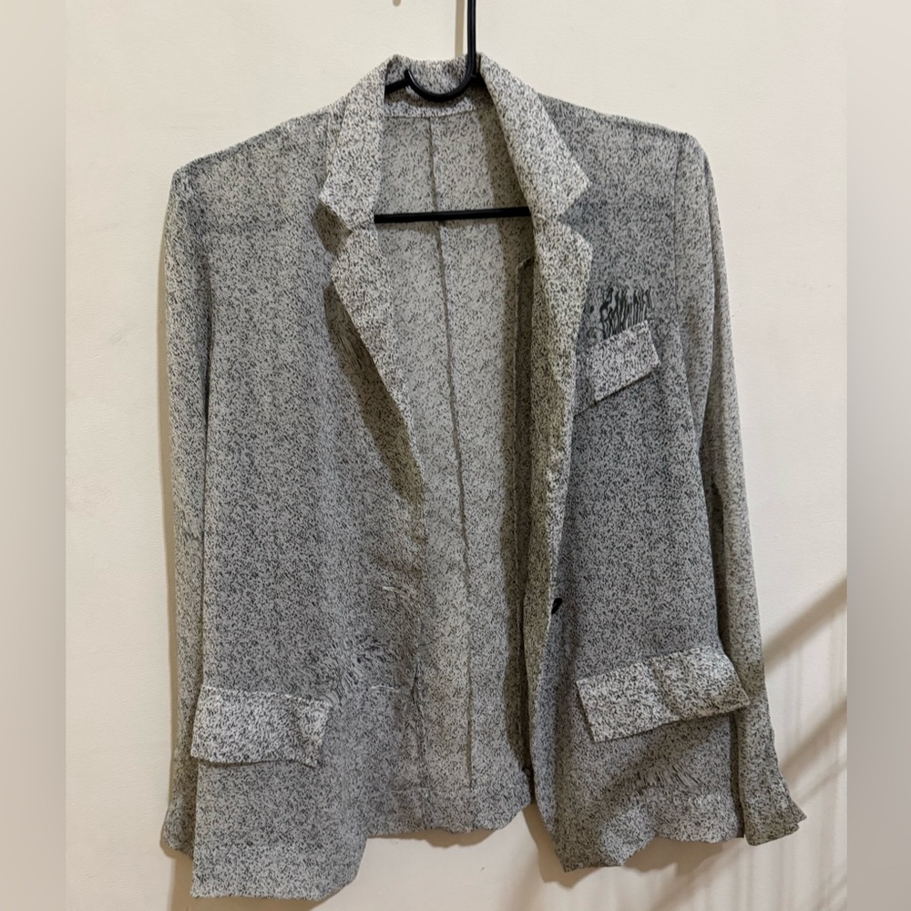 Sheer blazer. Very neat cutting